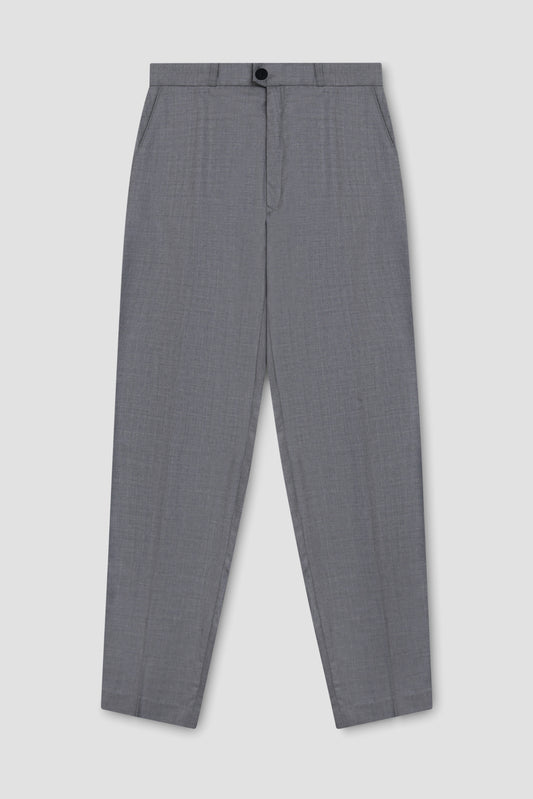 Grey Wool Tailored Trouser