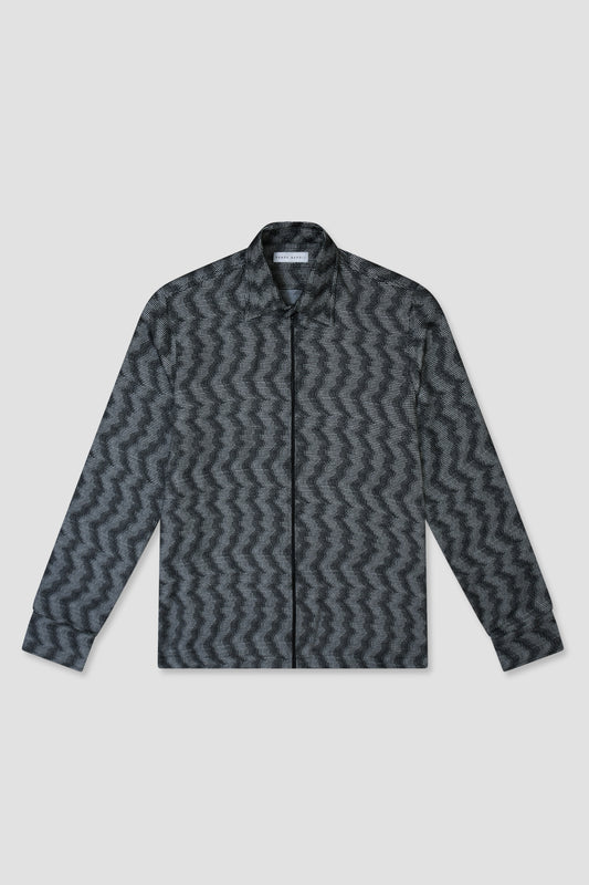 Grey Cotton Overshirt