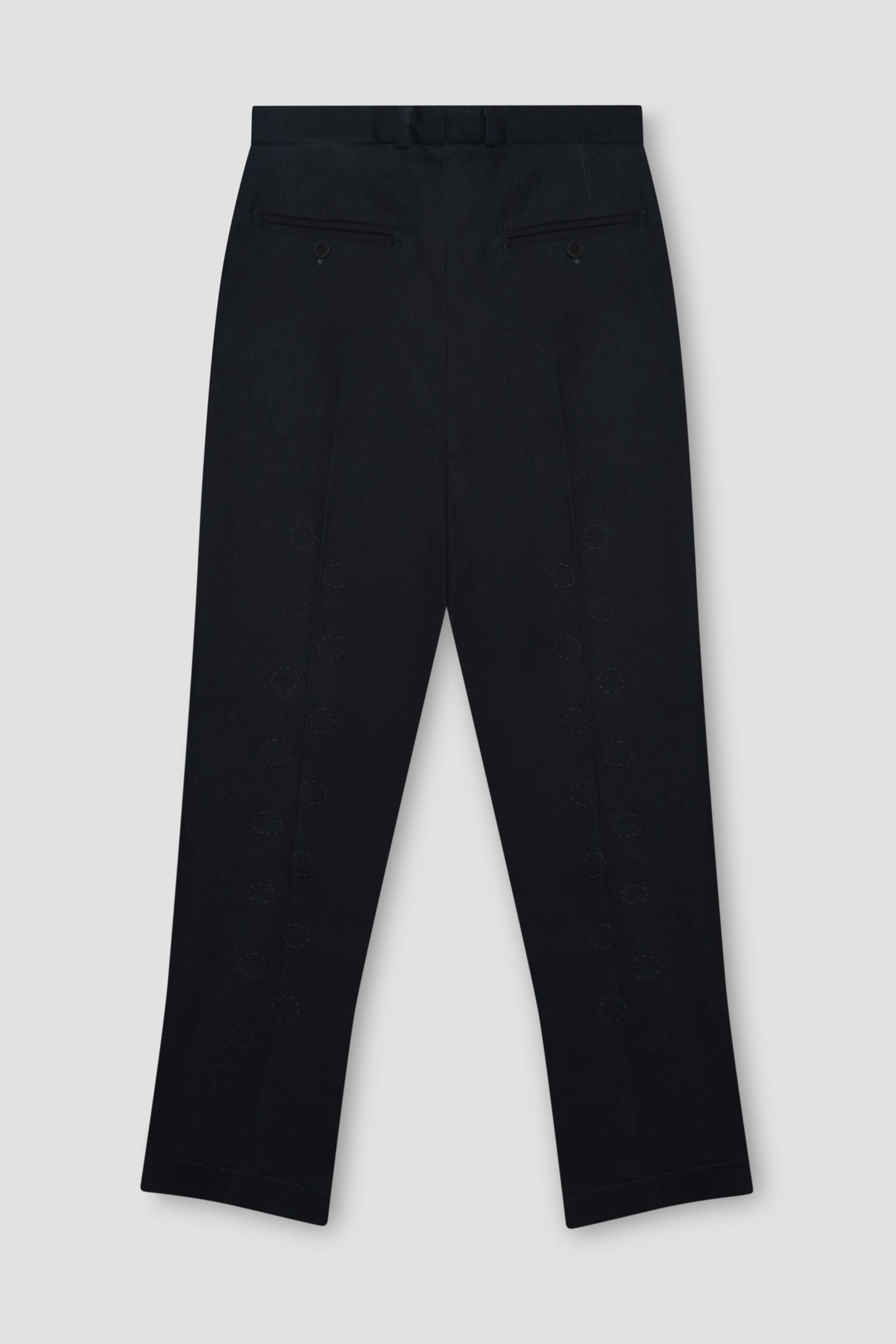 Laser-Cut Denim Trouser