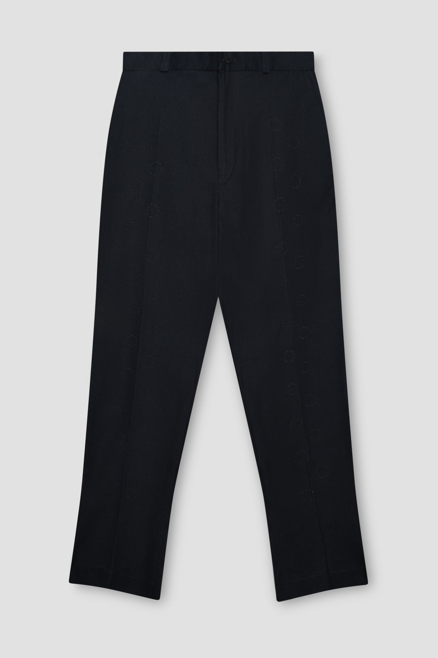 Laser-Cut Denim Trouser