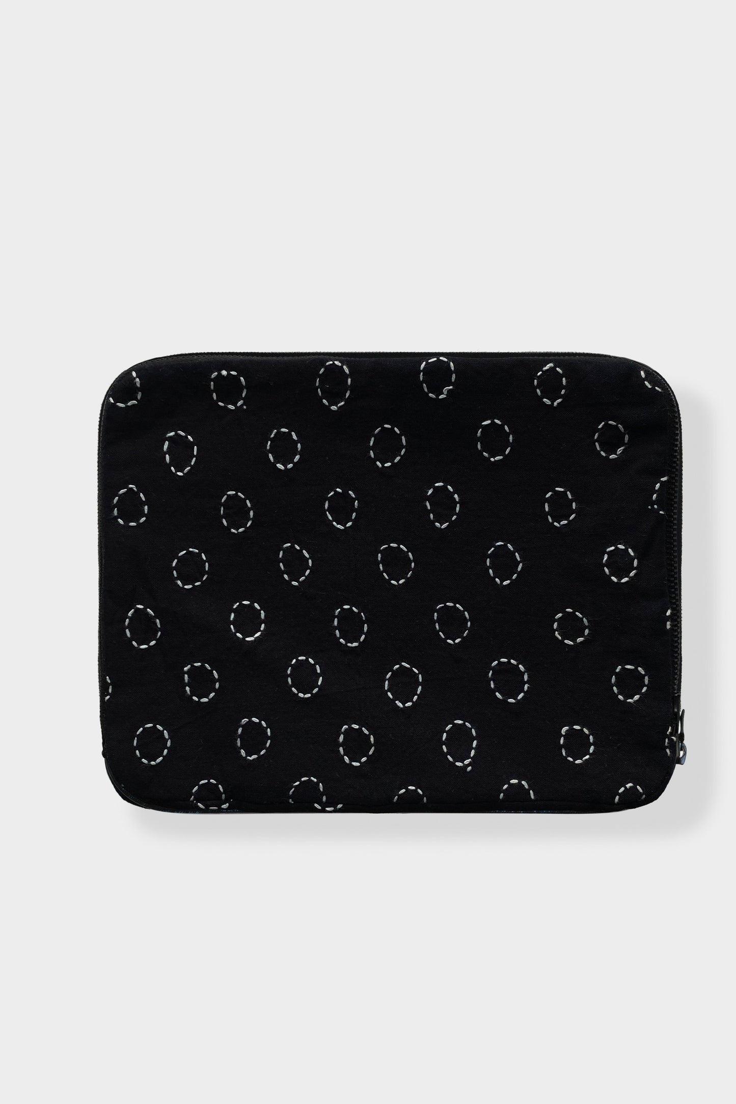 Indigo Dyed Embroidered iPad case