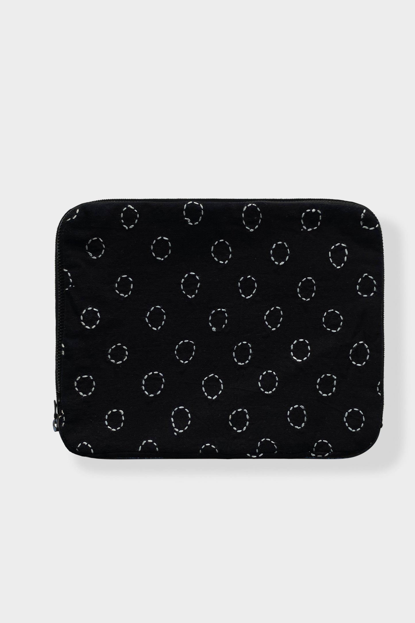 Indigo Dyed Embroidered iPad case