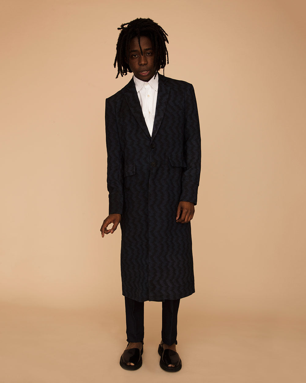 Ink Navy Long Tailored Coat