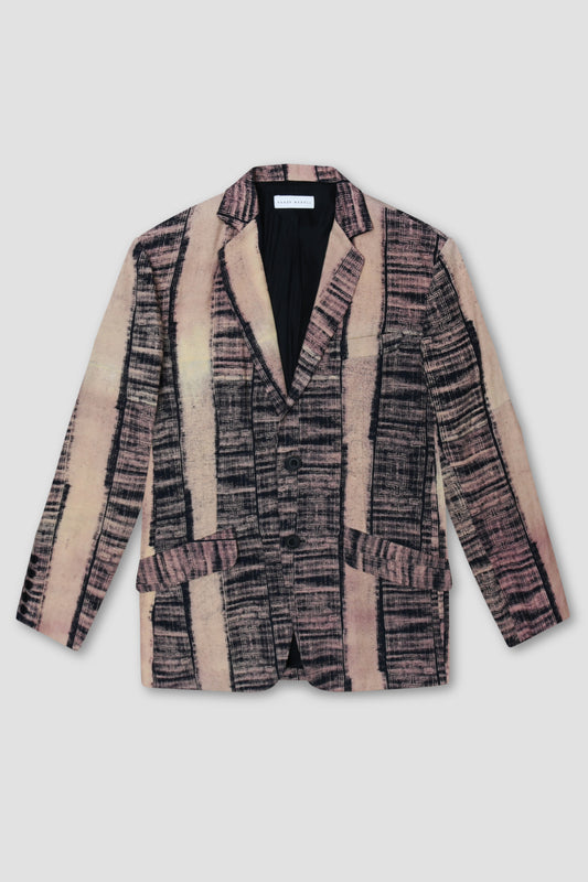Printed Linen Tailored Jacket