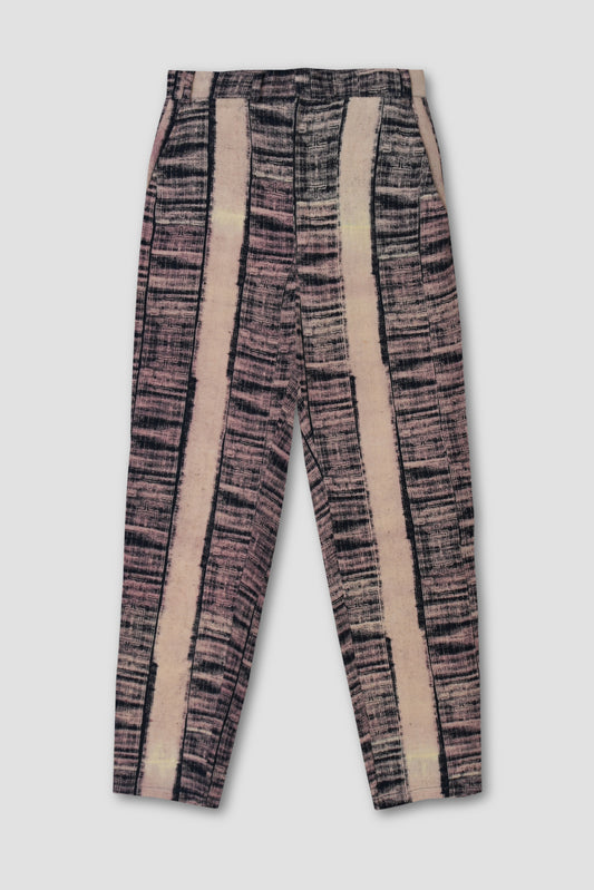 Printed Linen Tailored Trouser