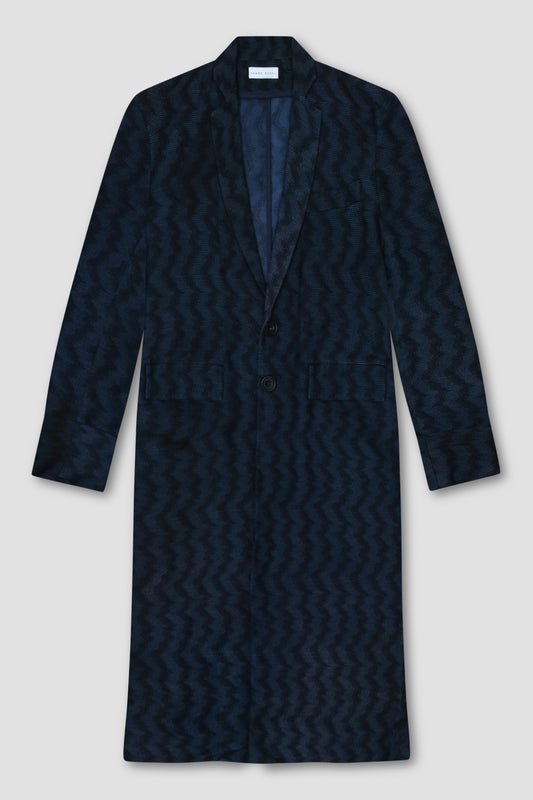 Ink Navy Long Tailored Coat